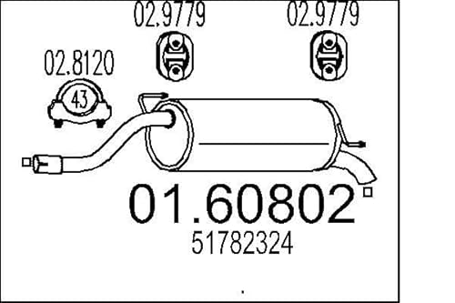 MTS Company 01.60802 Endschalldämpfer von MTS