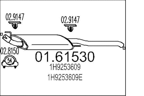 MTS Company 01.61530 Endschalldämpfer von MTS