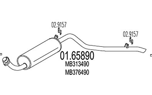 MTS Company 01.65890 Endschalldämpfer von エムテクノ MTS