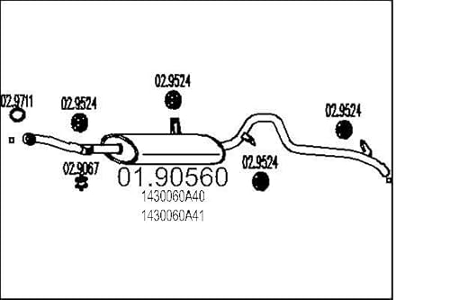 MTS Company 01.90560 Endschalldämpfer von MTS