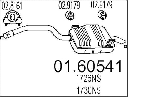 MTS Company 160541 Endschalldämpfer von エムテクノ MTS