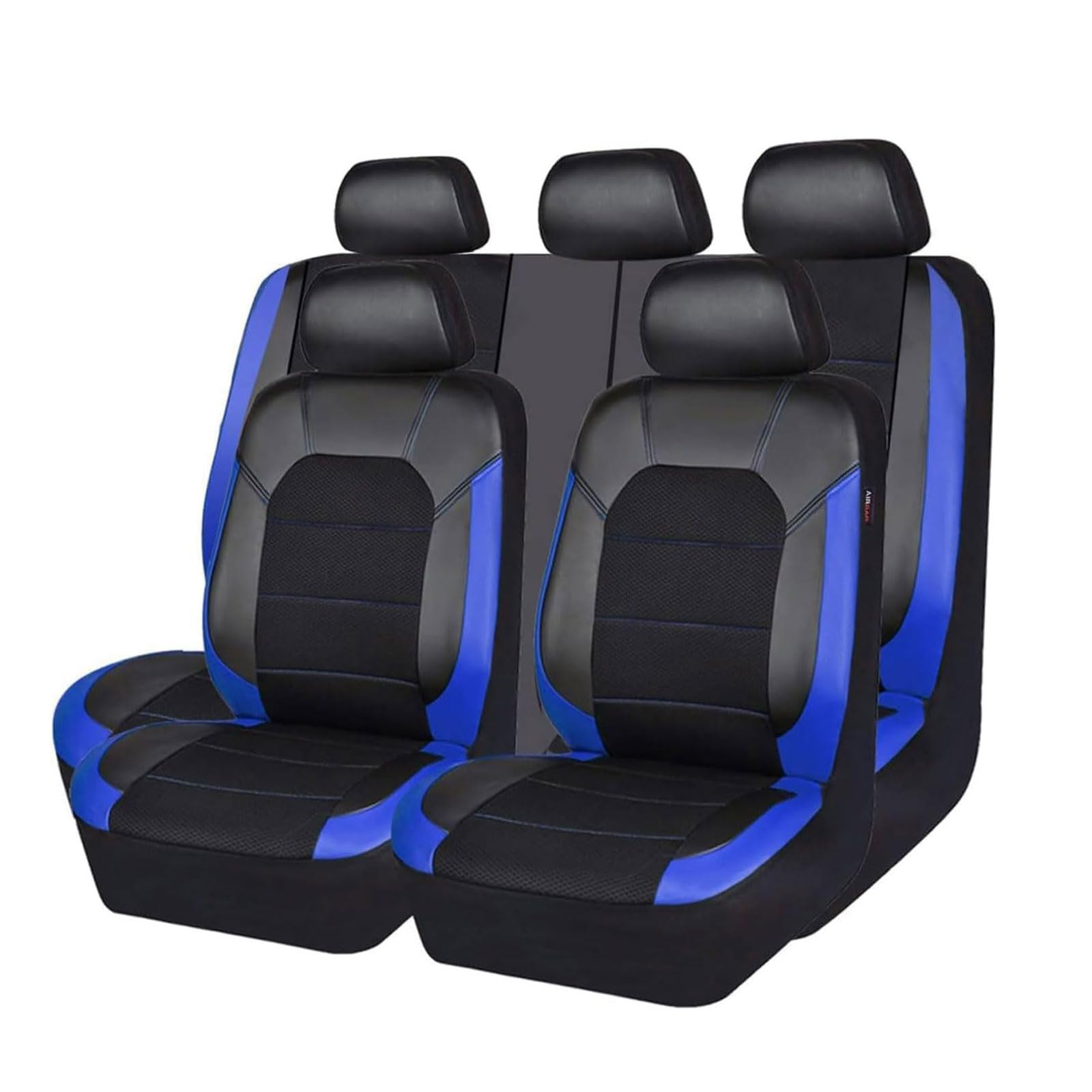 Auto Sitzbezüge Sets für Mazda 6 Coupe 2006 2007 2008, Leder Autositzbezüge rutschfest Sitzbezügesets Wasserdichter Sitzbezug-Sets Schonbezüge Zubehör,Blue von MTYNB