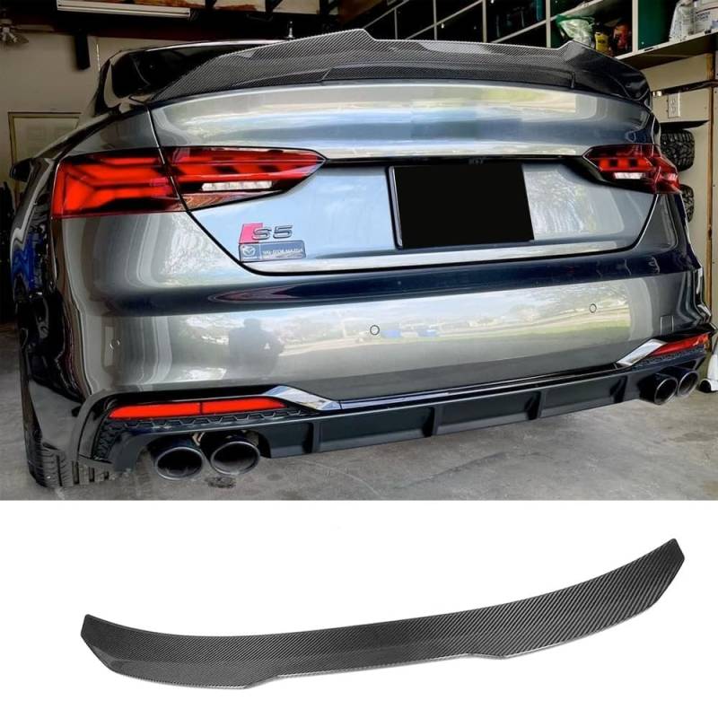 Für Audi A5 Sportback B9 S5 RS5 2018-2024 Kohlefaser Heckspoiler Kotflügel von MUCCGQ