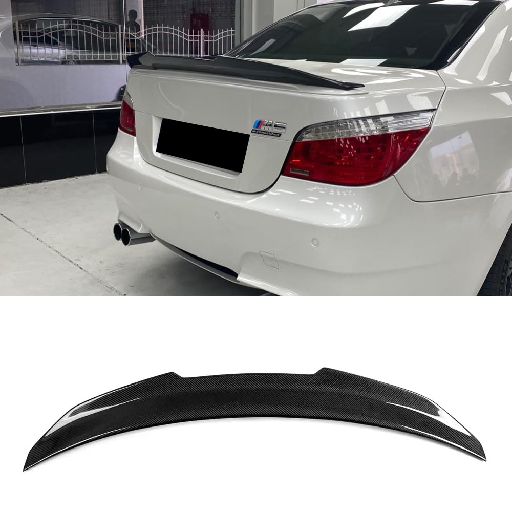 Für BMW 5er E60 Base Limousine M Tech M5 2004-2010 Kohlefaser Kofferraumspoiler von MUCCGQ