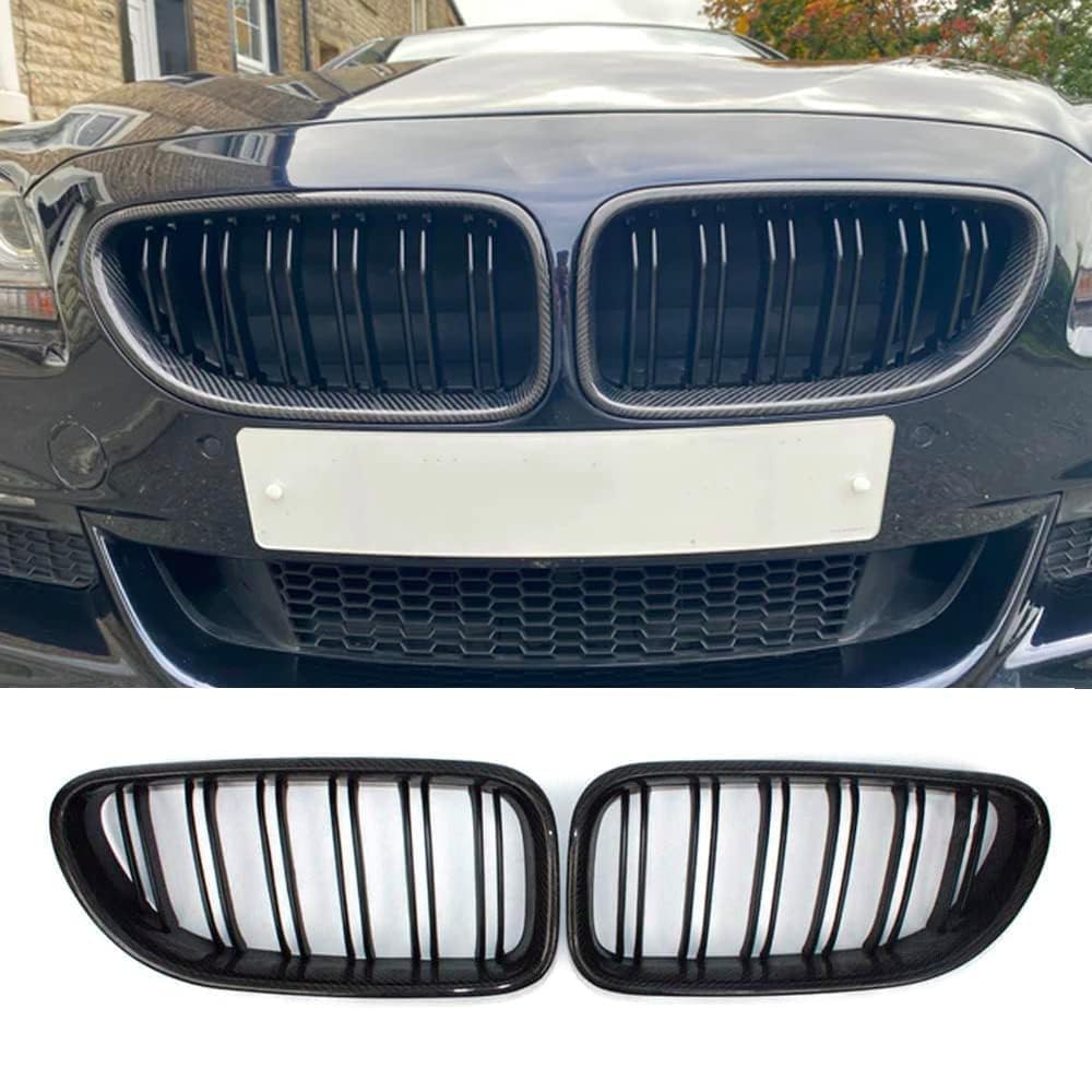 Für BMW 6er F06 F12 F13 M6 2012-2018 Front Nieren Kühlergrill Kohlefaser von MUCCGQ