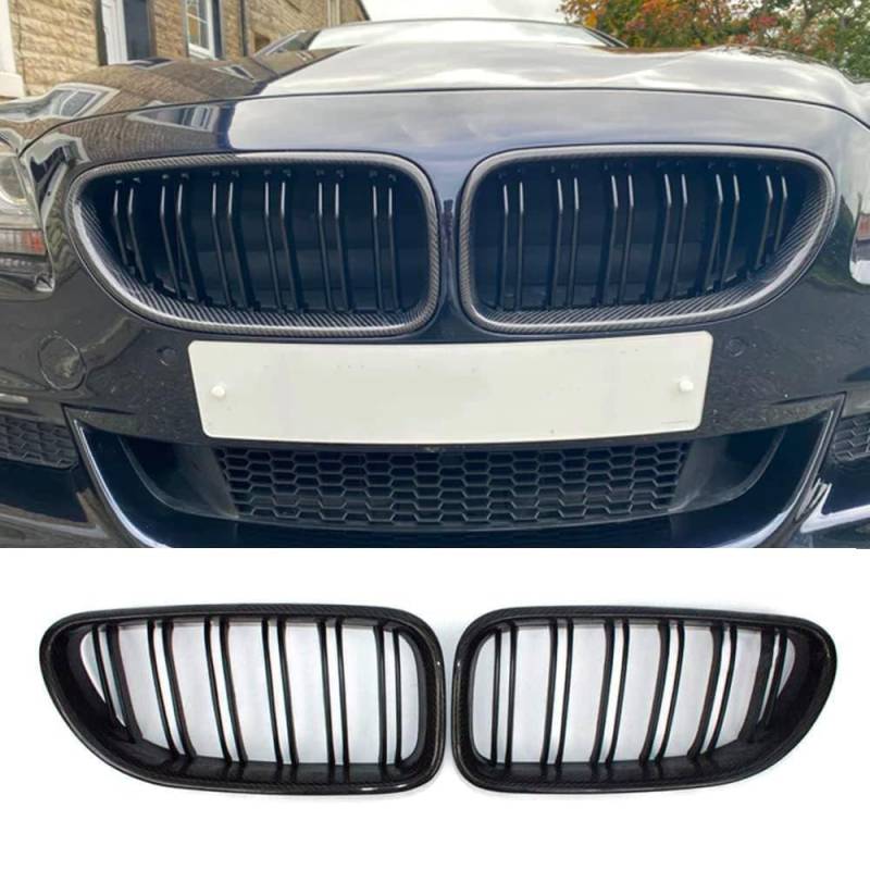 Für BMW 6er F06 F12 F13 M6 2012-2018 Front Nieren Kühlergrill Kohlefaser von MUCCGQ