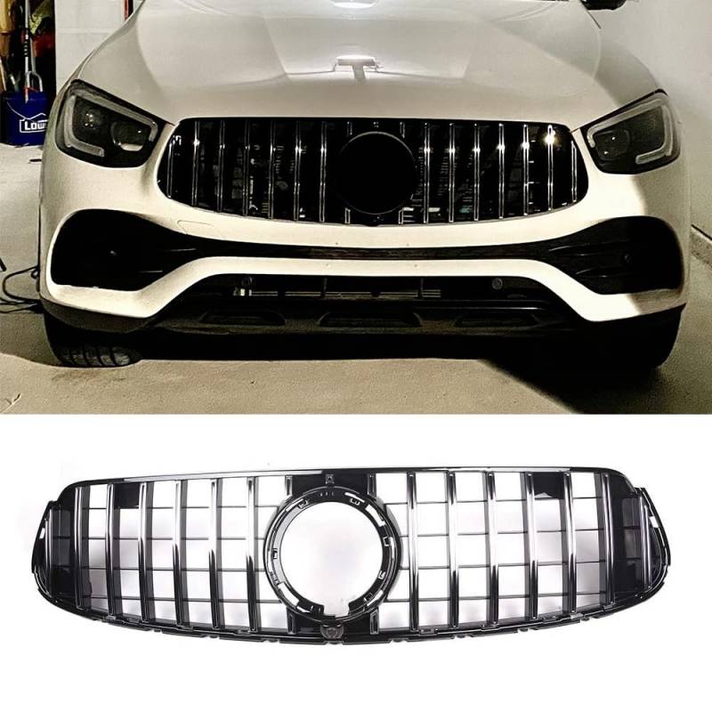 Für Mercedes Benz GLC W253/X253 GLC300 GLC350 GLC43 2020 + silberfarbener Kühlergrill von MUCCGQ