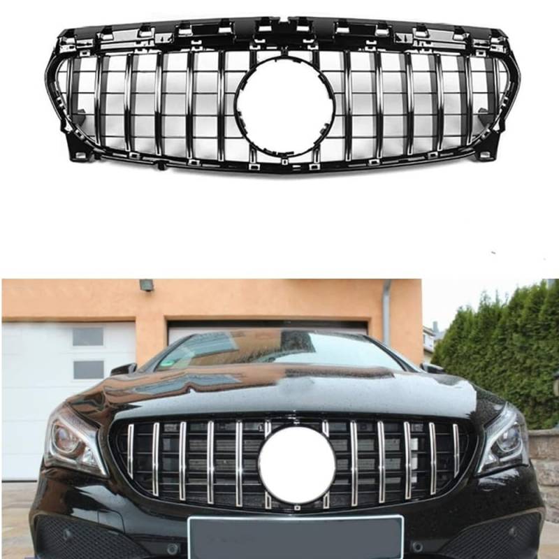 Für Mercedes W117 CLA-Klasse Frontstoßstangengitter Silber CLA180 CLA200 CLA250 CLA45 AMG 2013-2019 von MUCCGQ