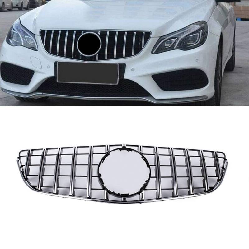 GT R Kühlergrill für Mercedes Benz E-Klasse W207 Coupe 2014-2016, silberfarben von MUCCGQ