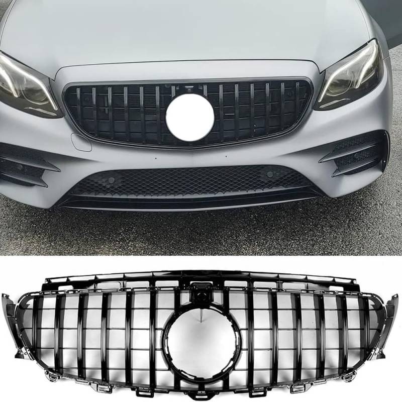 Glänzender schwarzer Panamericana GT Kühlergrill für Mercedes-Benz W213 E250 E300 E450 2016-2020 von MUCCGQ