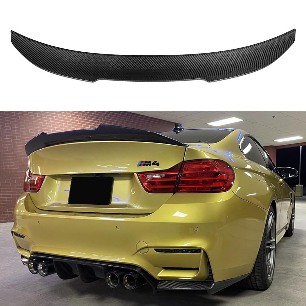 M4-Stil Echtcarbon-Heckspoiler Kofferraumflügel für BMW F82 M4 2015-2020 von MUCCGQ