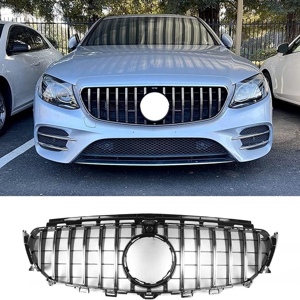 Panamericana GT Kühlergrill Chrom Silber für Mercedes-Benz W213 E250 E300 E450 2016-2020 von MUCCGQ