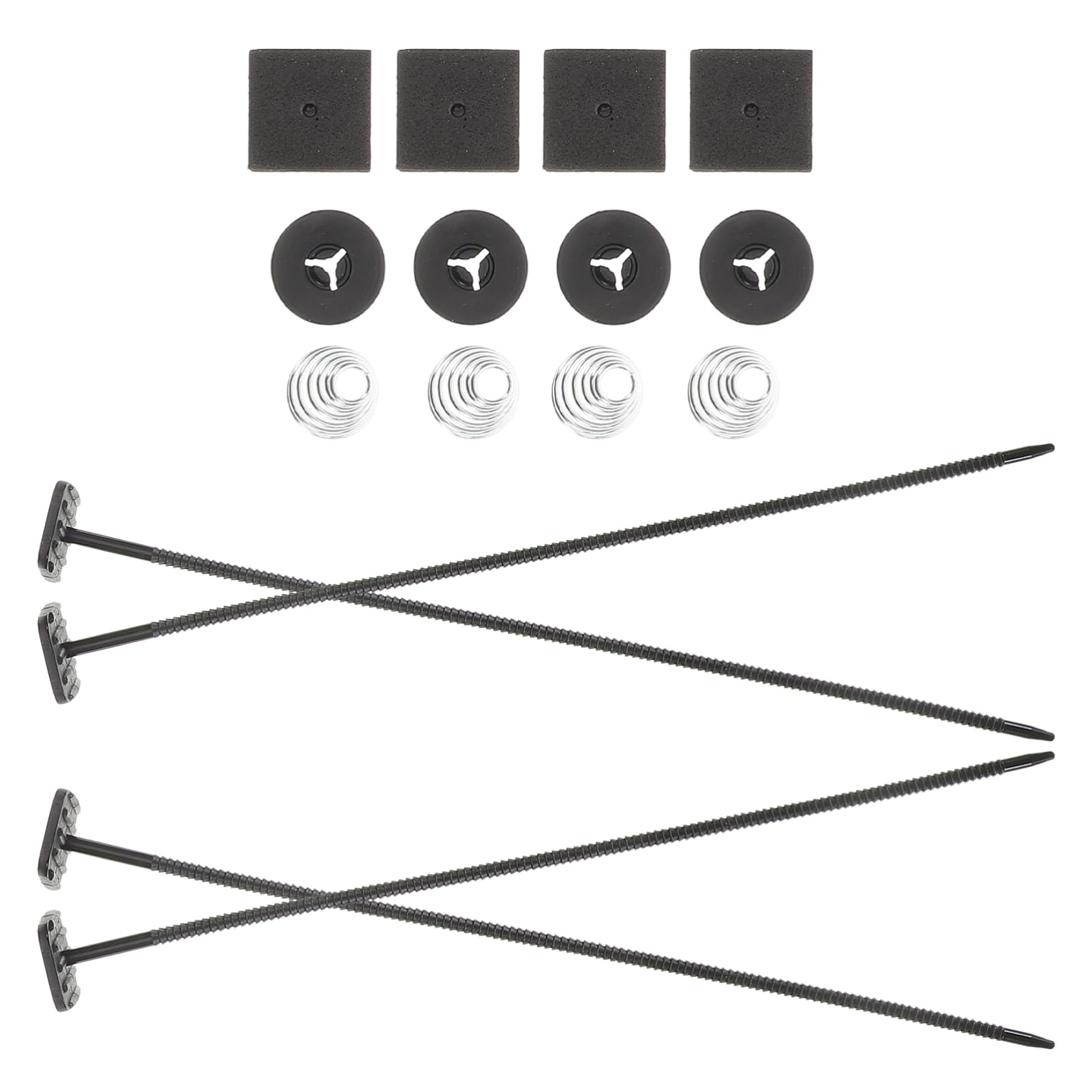 MUCKLILY 1 Satz Kondensatorbinder Auto klimaanlage Ölkühler Montagesatz Universal Kühler Zubehör Universal Kühlerlüfter Installation Elektrolüfter-Kit Fahrradachse mit Schnellspanner Metall von MUCKLILY