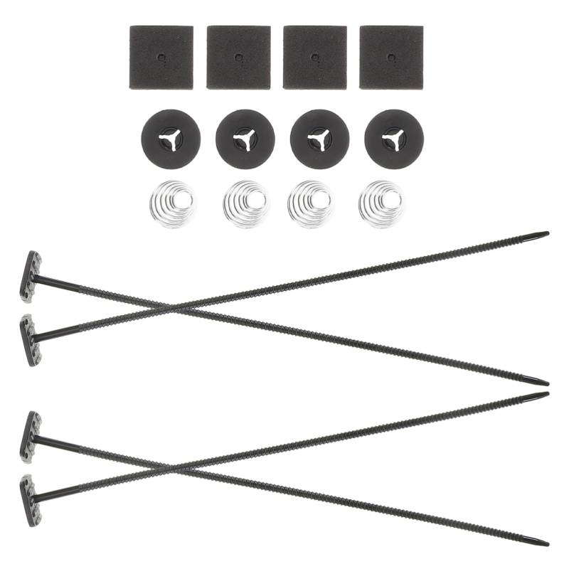 MUCKLILY 1 Satz Kondensatorbinder Auto klimaanlage Ölkühler Montagesatz Universal Kühler Zubehör Universal Kühlerlüfter Installation Elektrolüfter-Kit Fahrradachse mit Schnellspanner Metall von MUCKLILY