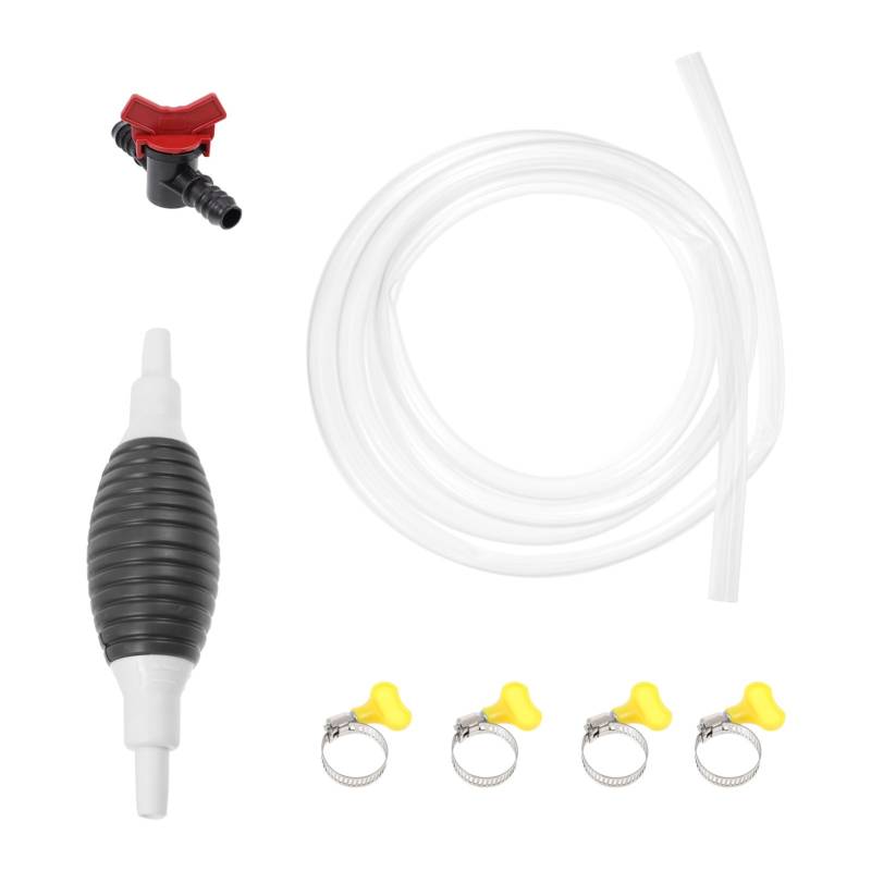 MUCKLILY 1 Satz Ölleitung oelabsaugpumpe handlenzpumpe dieselpumpe aquariumpumpen Benzin-Saugpumpe Kraftstoffsiphon Auto Tragbare Wasserpumpe Kraftstofftransfer-Siphonpumpe Handpumpe PVC von MUCKLILY