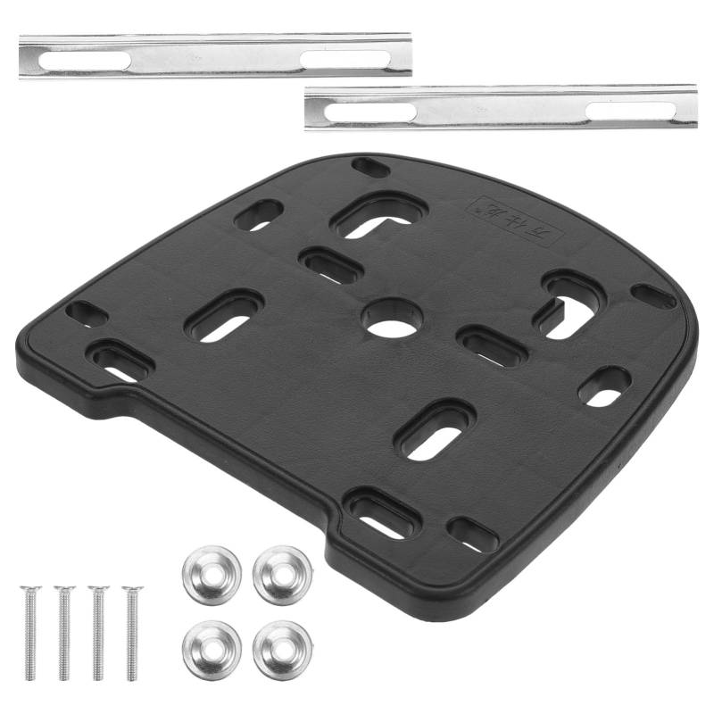 MUCKLILY 1 Set Trunk Basis Motorradflaggen Universal Top Hülle Gepäckträger Gepäckhalterung Gepäck Hinter Rac Seitenbeutel Pp Schwarz von MUCKLILY