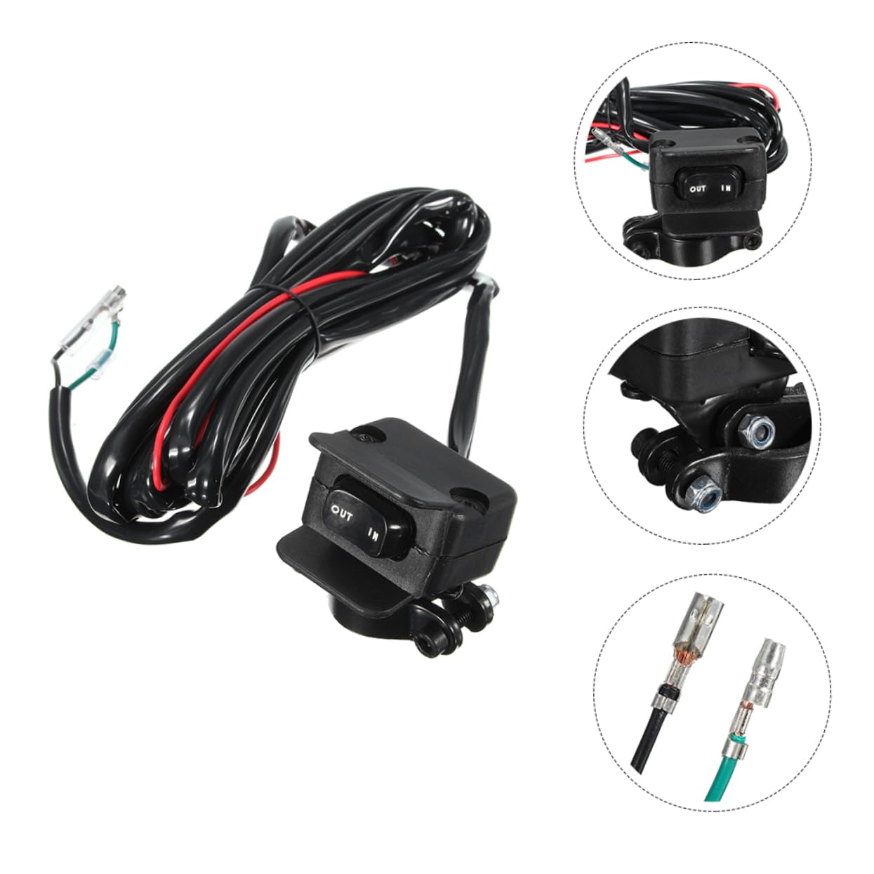 MUCKLILY 1PC Off Road Fahrzeug Elektrische Winde Steuerschalter Robuster Steuerwinde Schalter Für ATV SUV Und RC Autos Ideal Für Offroad Einsätze Und Anhängerkupplungen von MUCKLILY