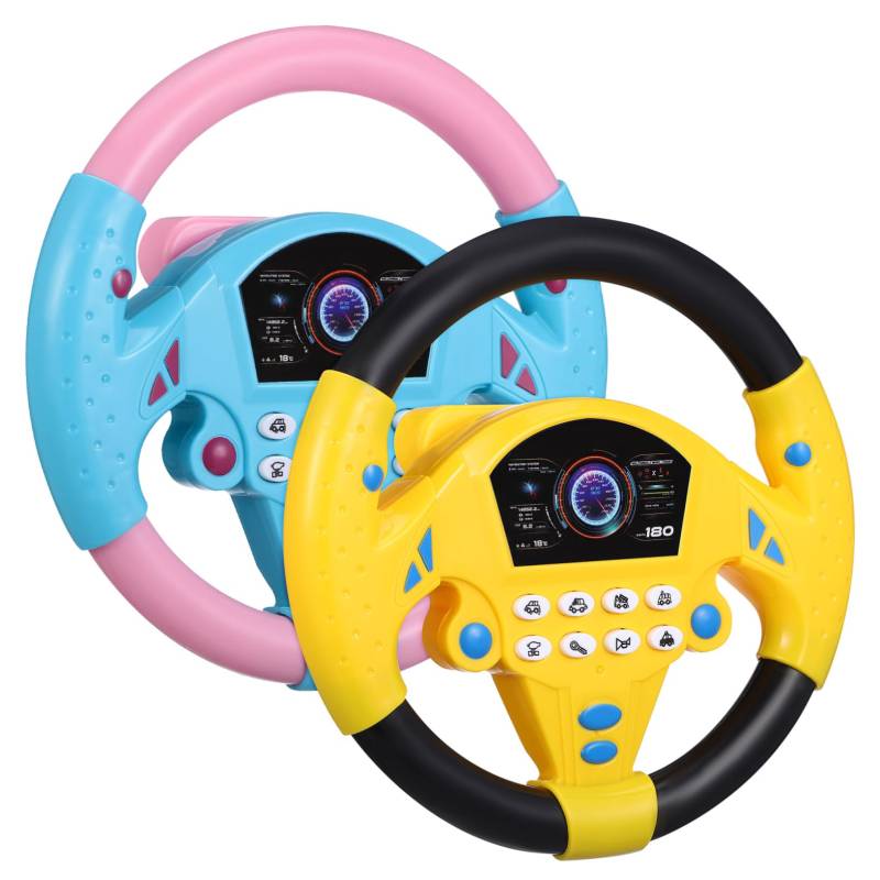 MUCKLILY 2 Stk Lenkradsimulator Lenkung Buggy kinderlenkrad cars Autos lenkradbezug Lenkradsimulationsspielzeug für Stellen Sie sich vor, Sie das Lenkrad Plastik von MUCKLILY