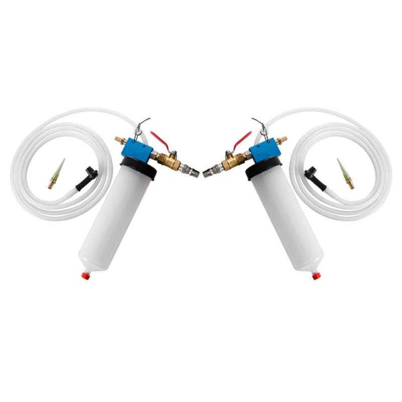 MUCKLILY 2St Bremsöl-Absaugwerkzeug bremsflüssigkeit absaugen bremsflüssigkeit wechseln Auto Bremsflüssigkeitsentlüftung Bremsölwechselwerkzeug Bremsentlüftungspumpe Bremswerkzeug Metall von MUCKLILY