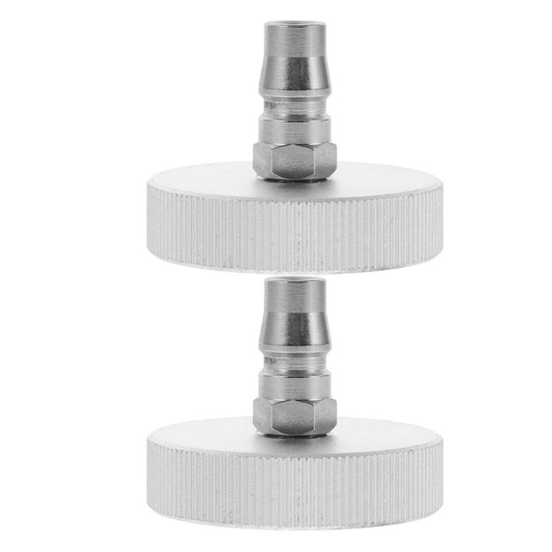 MUCKLILY 2St bremsflüssigkeit wechsler bremsflüssigkeit wechseln bremsflüssigkeit Adapter Bremsflüssigkeitswechseladapter Unterdruckentlüfter der Servolenkung Aluminium Silver von MUCKLILY