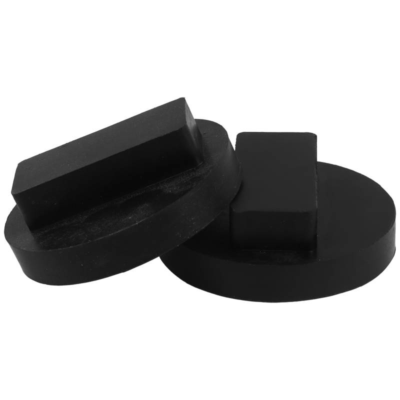 MUCKLILY 2st Jack-gummiauflage Jack-support-adapter Verlängerungsadapter Für Wagenheber Rahmenschienenschutz Hebebühnen Für Autos Jack-pads Wagenheberständerpolster Bodenheberauflage Black von MUCKLILY