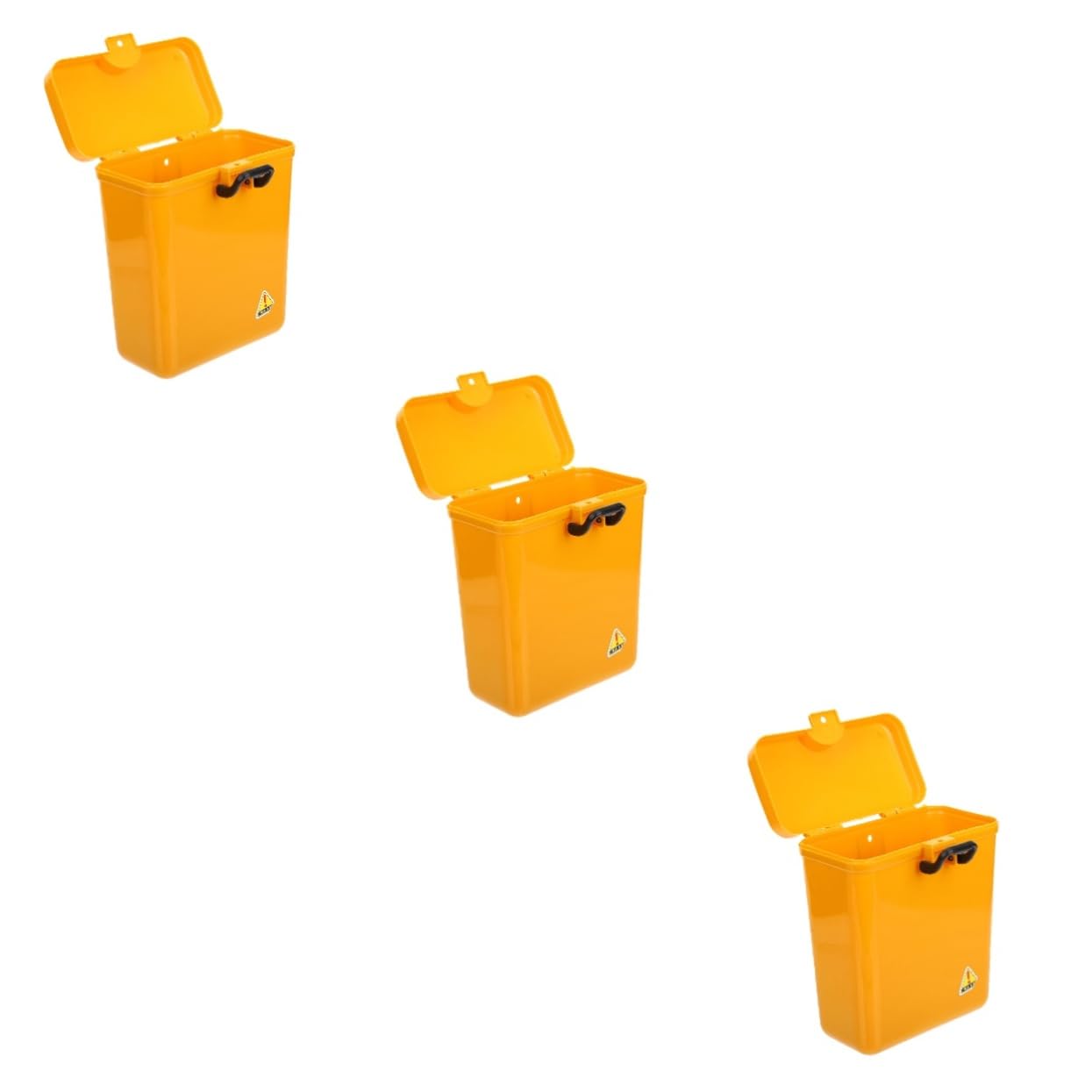 MUCKLILY 3Er-Box Motorradlagerung Roller Zubehör Werkzeugtasche Werkzeugkasten motorradkoffer seitenkoffer -Aufbewahrungstasche Motorradtaschen für Herren Eisen Yellow von MUCKLILY