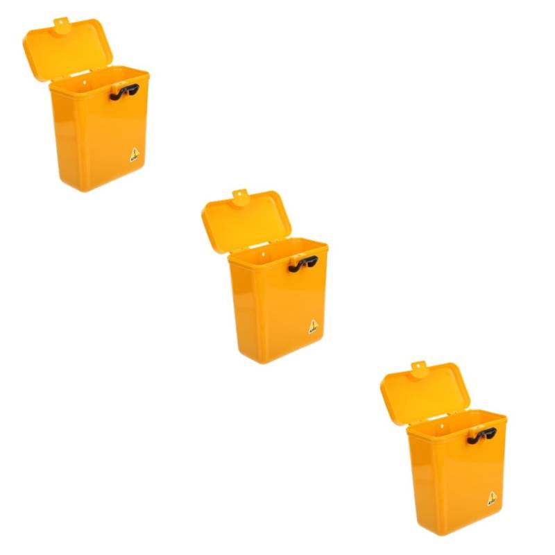 MUCKLILY 3Er-Box Motorradlagerung Roller Zubehör Werkzeugtasche Werkzeugkasten motorradkoffer seitenkoffer -Aufbewahrungstasche Motorradtaschen für Herren Eisen Yellow von MUCKLILY