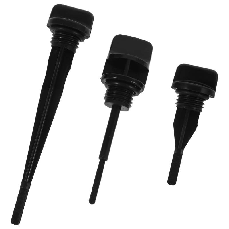 MUCKLILY 3st Messstab Kraftstoff Für Motorräder Ölwechsel Motorenöle Motoröl Tank Kraftstoff Ölauffangwanne Stecker Ölsprüher Zum Kochen Getriebeölstand Motorniveau Black Plastik von MUCKLILY