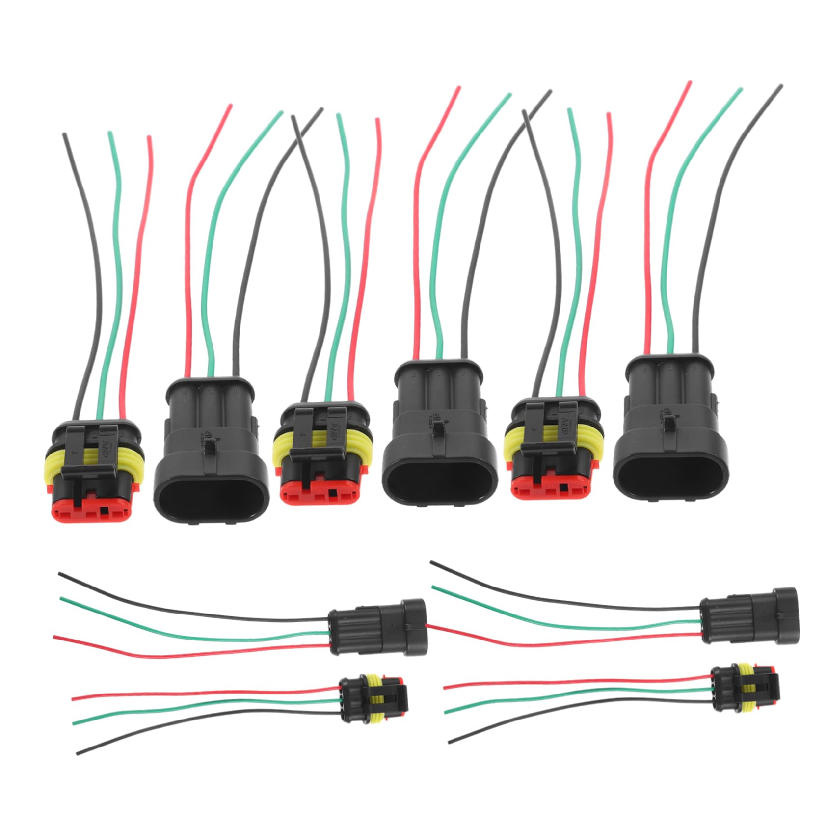 MUCKLILY 5 Paar Auto- -schnellverbinder, Wasserdichter Fahrzeug-steckverbinder, Fahrzeug-schnellverbindungs-adapter von MUCKLILY