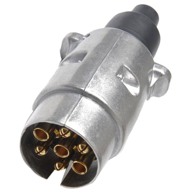 MUCKLILY 7 Anhänger-LKW-zubehör Stift Stecker Für Trolling-Motor Anhängerstecker Abschleppen Leistung Kabel Verdrahtung Bausatz Anschlussstecker Für Anhänger-LKW Anhängerzubehör Silver von MUCKLILY