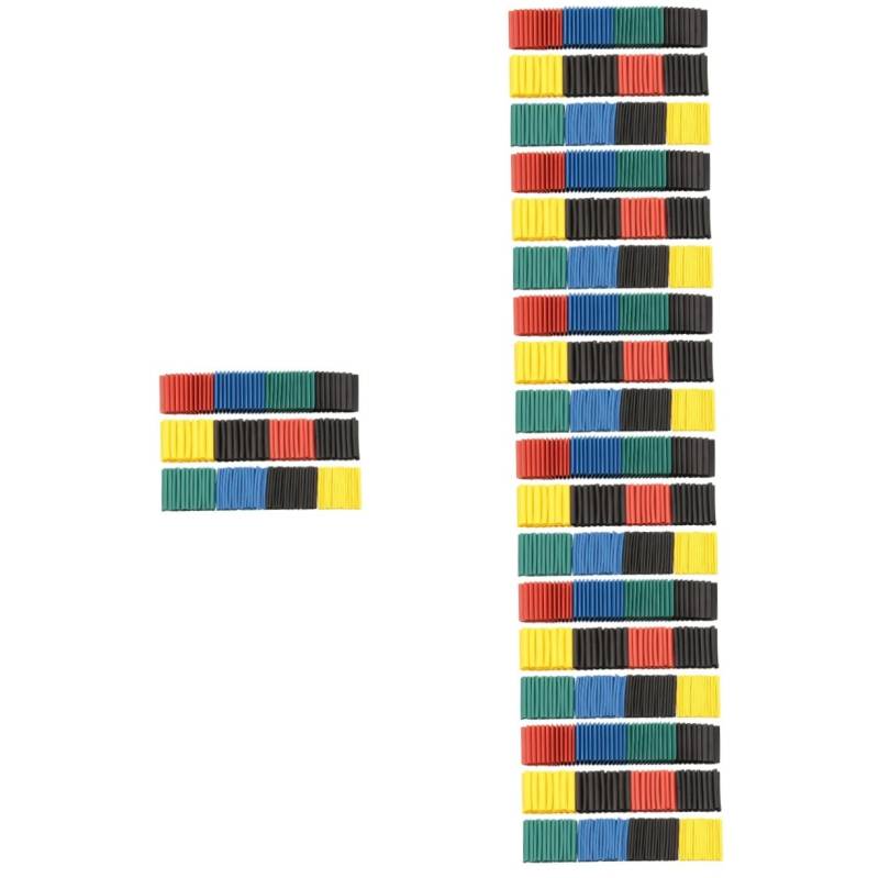 MUCKLILY 7 Sätze Wärme Schrumpf Isolierende Hülse Auslauf Leistung Verdrahtung Kabel Rohr Anstieg Koax Tragbar Led Doppelt Nachfüllung Luft Abzieher Bausatz Röhren Polyolefin 1060 Stück * 7 von MUCKLILY