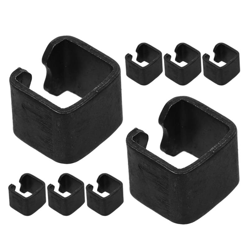 MUCKLILY 8st Jack-zubehör Wagenheber Hebeausrüstung Für Autos Bodenheberauflage Flaschenheber-adapter Bodenklammern Für Anhänger Bodenheber Reparatur Klinkenpad-adapter Black Stahl von MUCKLILY