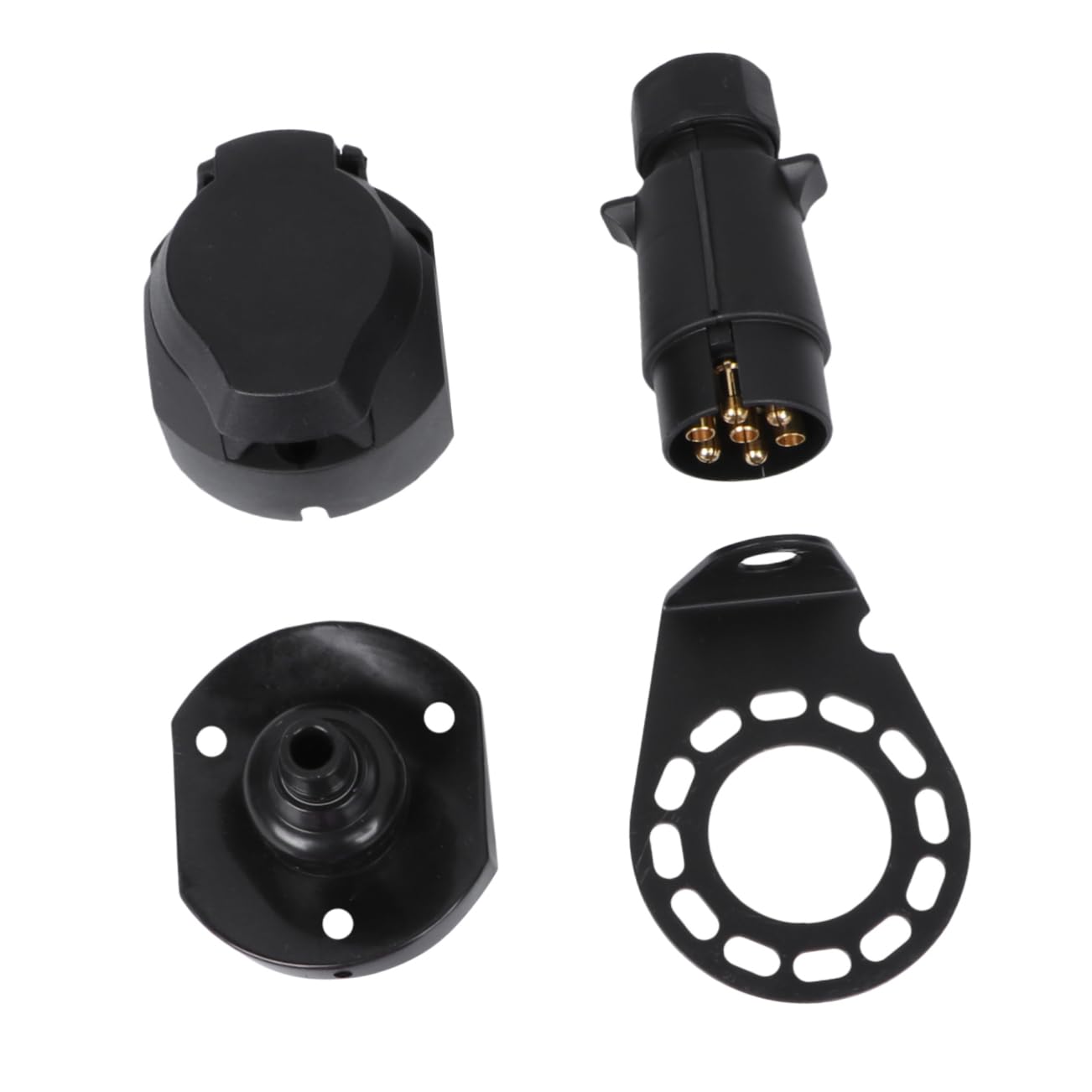 MUCKLILY Anhänger- -Kit stoßverbinder LKW- Stecker für Anhängerkupplung Black von MUCKLILY