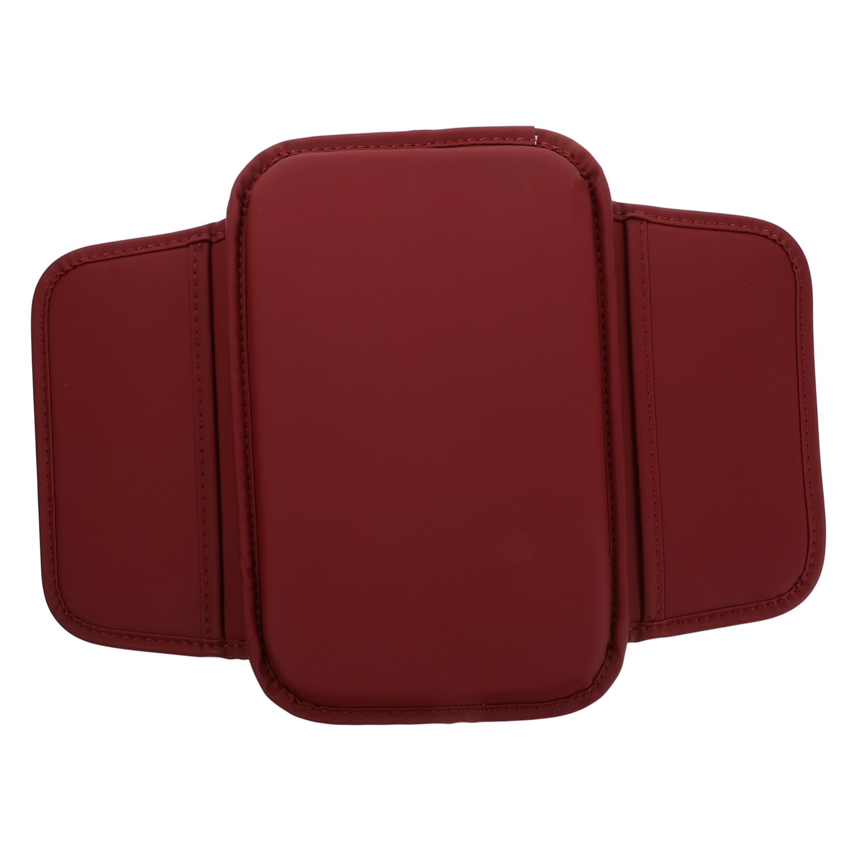 MUCKLILY Auto-armlehnenbox-matte Armlehnenabdeckung Mittelkonsolenabdeckungen Für Autos Auto Handauflage Abdeckung Auto-armlehnenschutzbezug Rutschfester Auto-armlehnenbezug Leder Rot von MUCKLILY