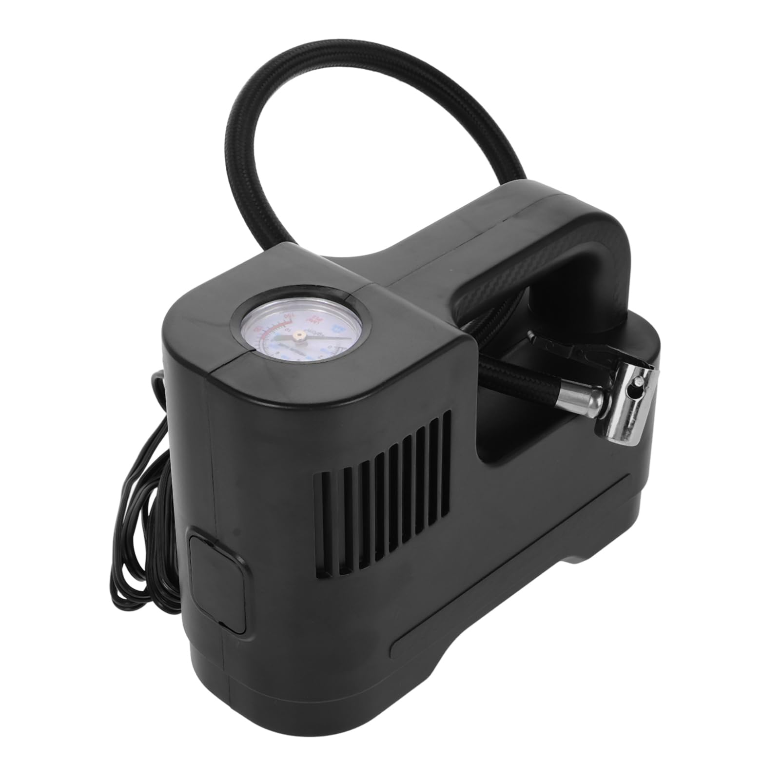 MUCKLILY Auto luftpumpe reifendruckmesser Autokompressor Autoreifen Luftpumpe Reifen Luftpumpe Auto Notfall Luftpumpe Reifenmessgeräte für den Reifendruck Fahrradpumpen Abs Black von MUCKLILY