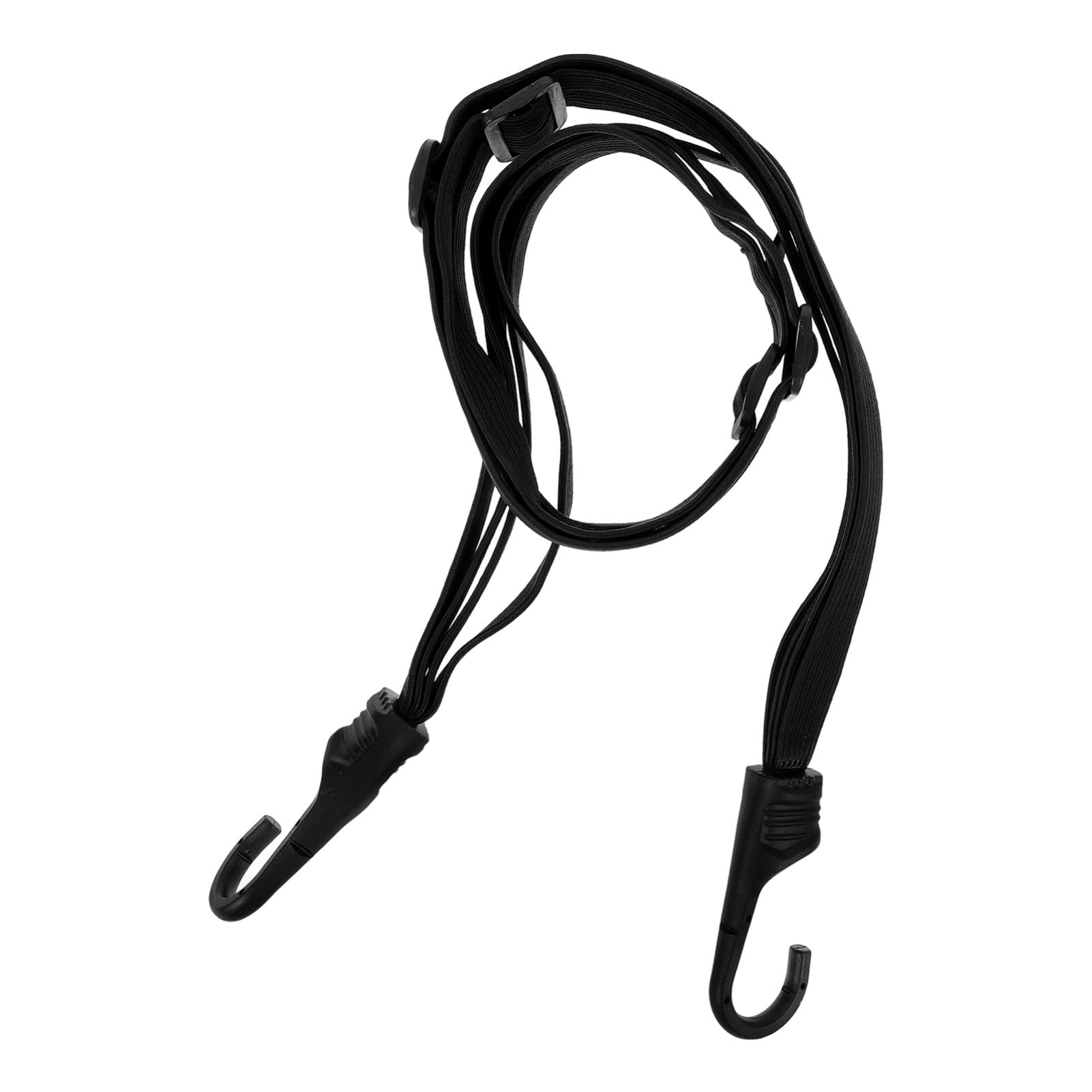 MUCKLILY Befestigungsseil für Motorradgepäck Bungee Seil elastische Träger Helm Gepäck Seil -Handyhalter Cargo-Zurrgurt gepäckgurte Motorradhelmseil elastisches Band Gummiband Black von MUCKLILY