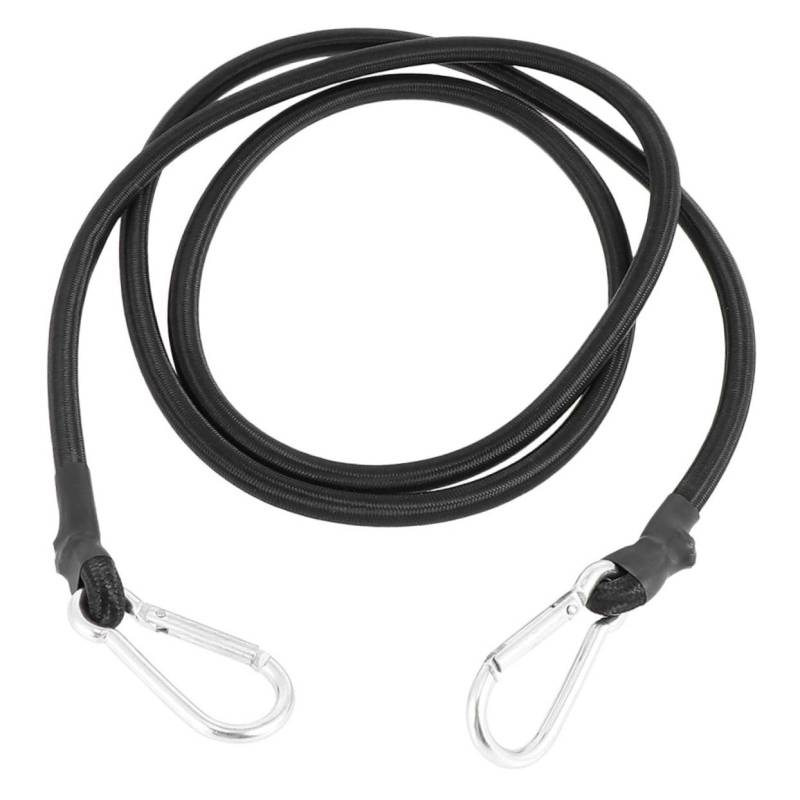 MUCKLILY Bindeseil Riemen Hebebänder Kabelspanner Elastisches Seil Bindegerät Cargo-elastische Schnur Frachtschnalle Spanngurte Koffergurt Bungee Seil Bindegürtel Zurrgurte Metall Black von MUCKLILY