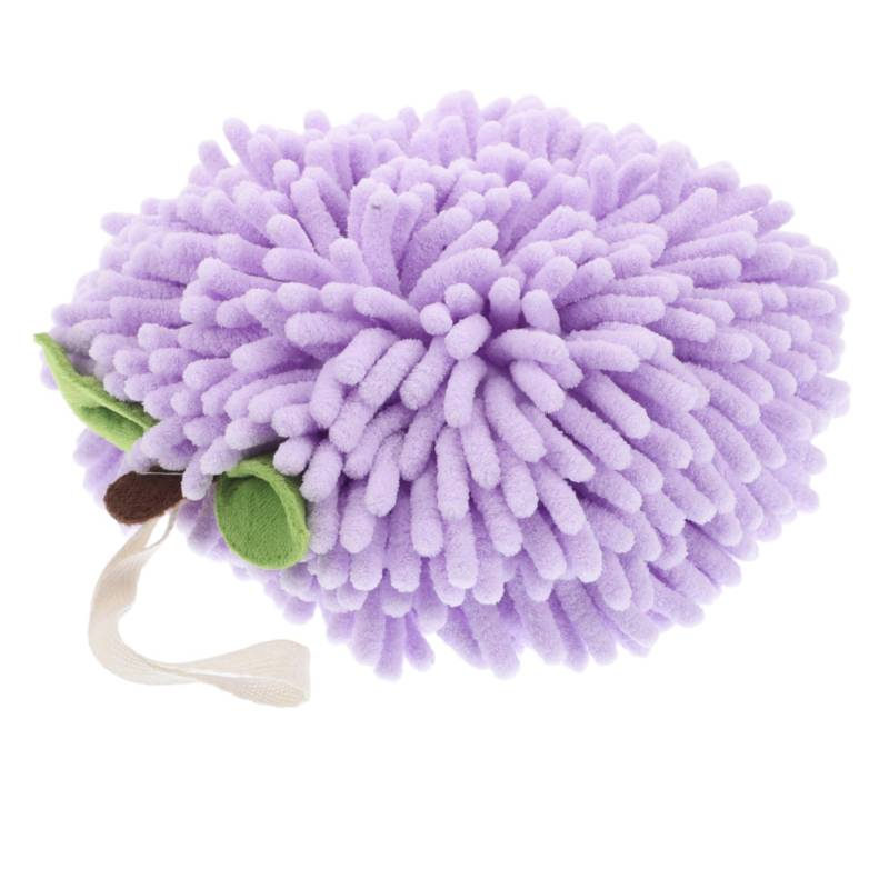 MUCKLILY Chenille Handtuch Ball Für Badezimmer Und Küche Weiche Saugfähige Und Schnell Trocknende Handtücher Hübscher Ballform Mit Aufhängeschlaufe Ideal Für Den Täglichen Gebrauch von MUCKLILY