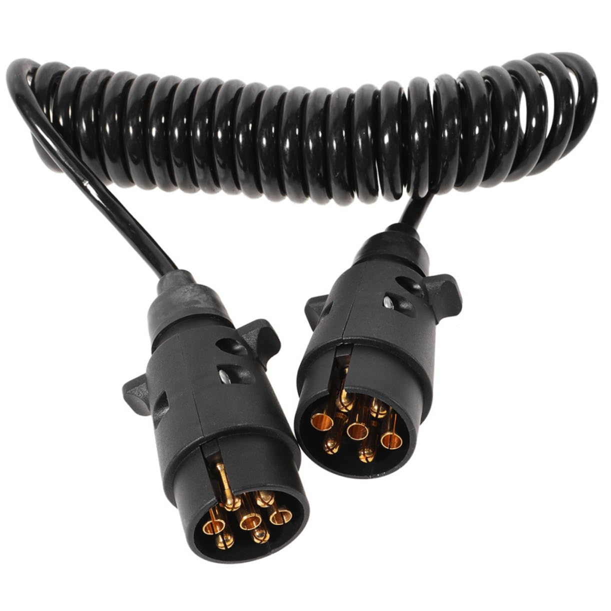 MUCKLILY Coil Kabel Für Anhänger Und Wohnmobile TPU Spiralstromkabel Für Elektrische Verbindung Trailer Lichtstecker Und Signalübertragung Robust Und Flexibel von MUCKLILY