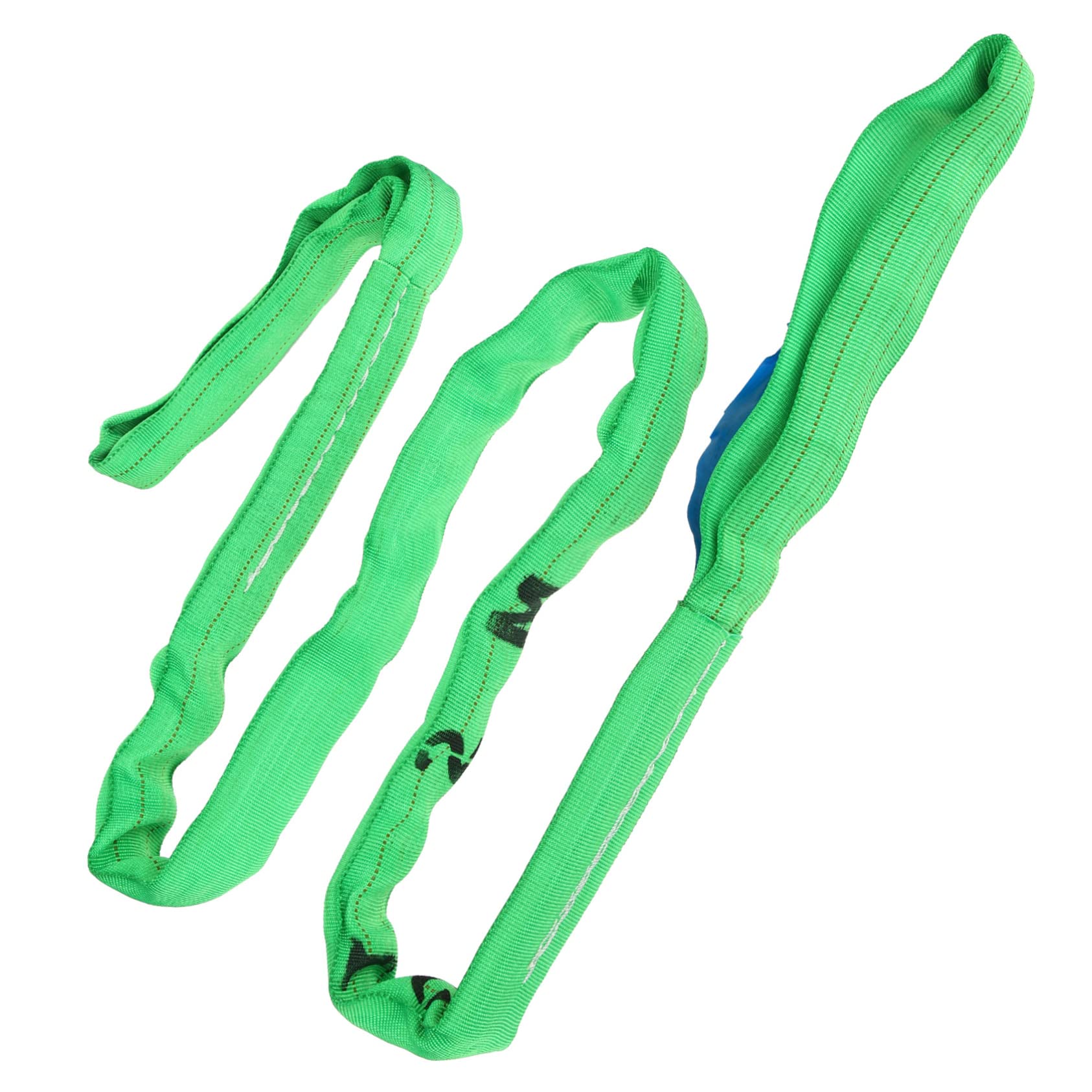 MUCKLILY Flexible Schlinge mit Doppelschnalle Gewichtheben einstellbar Schlaufengurte Heben Lifting Straps Suspenders strapazierfähiges Windenband strapazierfähiger Hebegurt Polyester Green von MUCKLILY