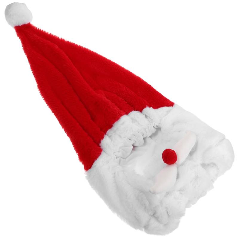 MUCKLILY Helm Santa Hut Outdoor Weihnachtsdekoration Radfahren Helmabdeckung Weihnachtshüte Atmungsaktives Helm Hut Helm Helmhutabdeckung Für Helm Atmungsaktivem Helm Liner Polyester von MUCKLILY