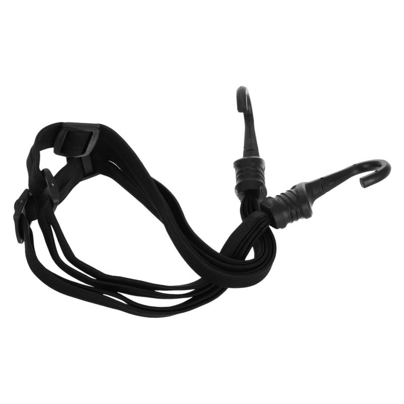 MUCKLILY Motorradhelmseil -bindungsseil -Bungee Gepäckspanner Gepäck-Bungee-Seil Verstellbare Bungee-seile Powersport-zubehör Motorradträger -lenkergurte Black Gummi von MUCKLILY