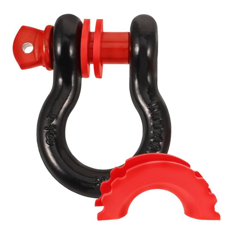 MUCKLILY Robuster Abschlepphaken Für Autos Schwerlast Tow Hook Mit 3/4'' U Förmigem Schackle Ideal Für SUVs Und Geländewagen Für Sicheres Abschleppen Und Fahrzeugrettung von MUCKLILY