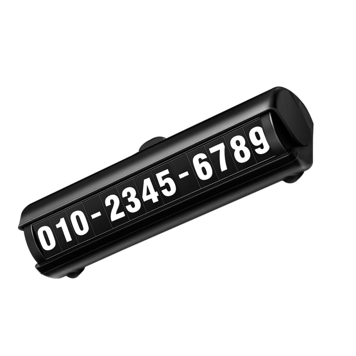 MUCKLILY Temporäres Parkschild Auto bewegendes Zeichen Parkpfosten Parkplaketten Telefonnummer Karte Autoticket-Clip nummernschild Auto temporäre Halteplatte Zahlentafel Abs Black von MUCKLILY