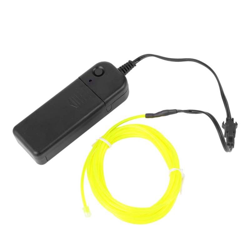 MUCKLILY elwire leuchtende Linie leuchtdraht tastschalter autobeleuchtungen innen neonsign neonsil EL draht autoinnenraum EL-Kabel-Kit Auto Ei draht Kabel Auto leuchtendes Lichtkabel Green von MUCKLILY