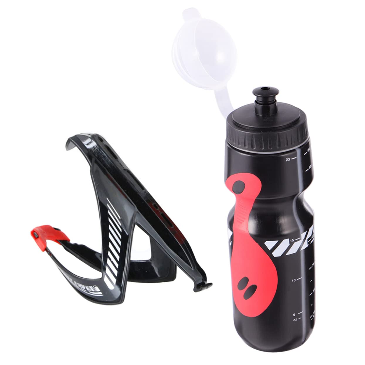 MUELODSIC 1 Satz Fahrrad Flaschenhalter Griff Einer Wasserflasche Radfahren Sportwasserflasche Roller Wasserbecherkäfig Fahrradpumpen Wasserflaschen Trinkflaschenhalter Für Hydro Black von MUELODSIC