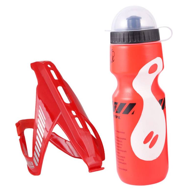 MUELODSIC 1 Satz Fahrrad Flaschenhalter Wasserbehälter Mountainbike Trinkflasche Becherhalter fürs Auto Sport Wasser Wasserflasche Rennrad Outdoor wasserkocher Bike Water Bottle Holder rot von MUELODSIC