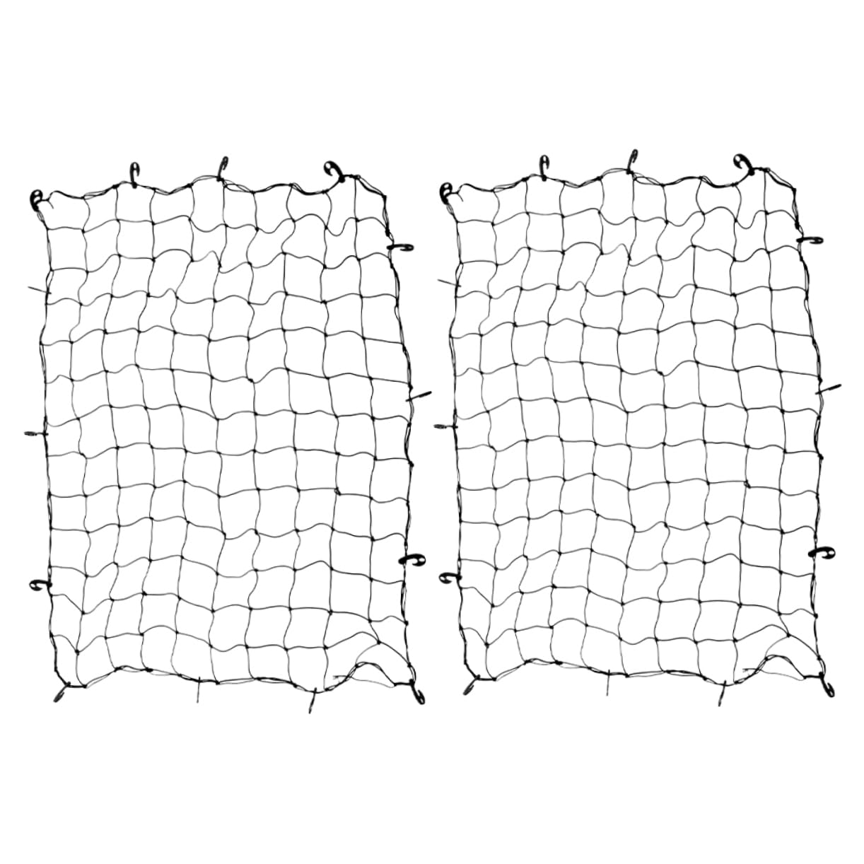 MUELODSIC 2 Stück Dachgepäcknetz Anhänger Träger Gepäcknetz Für Das Innendach des Autos Korb Abschleppen Netz Sitz Ponton Behälter Netze Auto Auto-Dach-befestigungsnetz Dach Black Gummi von MUELODSIC