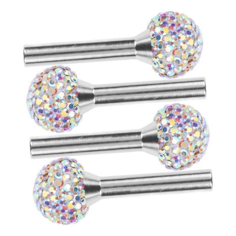 MUELODSIC 4 Stücke Auto Türschloss Knopf Pull Pins Strass Auto Türschloss Pull Pin Abdeckungen Universal Auto Innen Zubehör Für Fahrzeuge von MUELODSIC