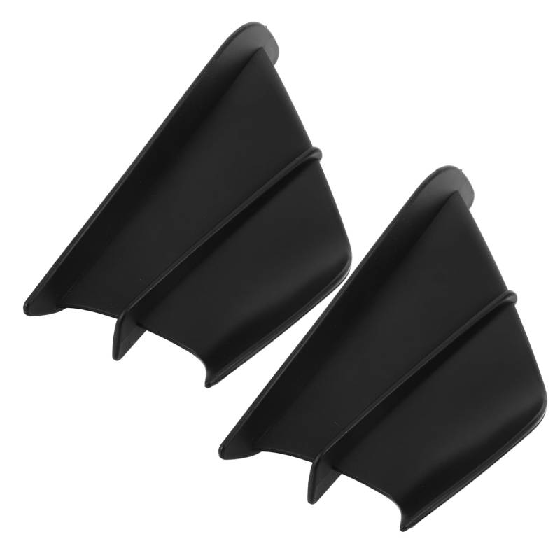 MUELODSIC -Seitenspoiler -Verkleidungsseiten-Winglet Seitenspoiler Winglets für Motorradverkleidungen Verkleidungsflügel windabweiser Plastik Black von MUELODSIC